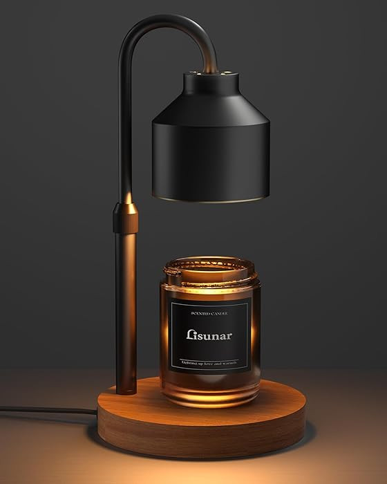 Electric Candle Warmer Lamp Black, Candle Lamp Warmer with Timer, Wax Warmer Lamp for Jar Candles... | Amazon (US)