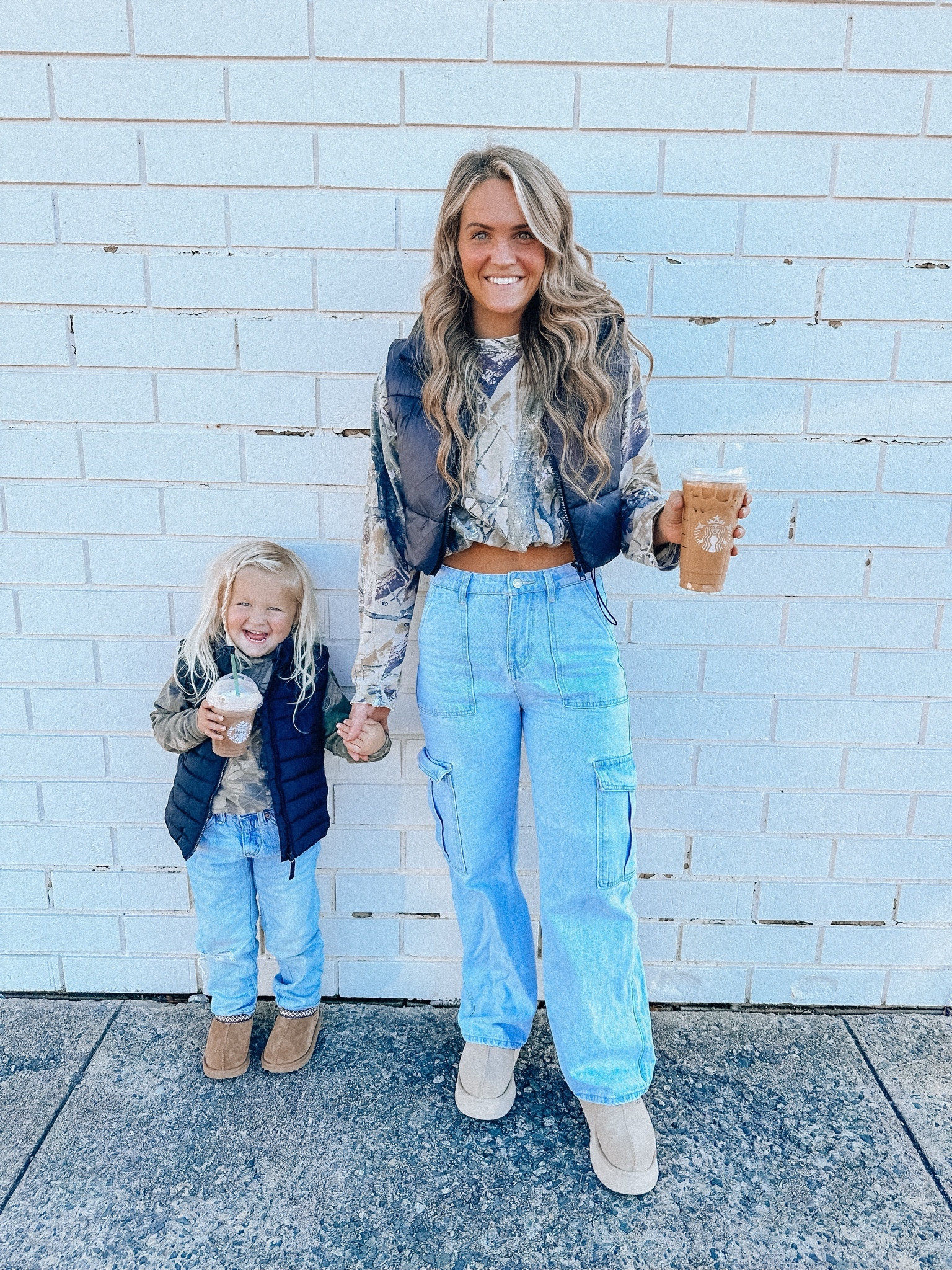 Matching with mama! 

Cargo pants black puffer vest camo shirt Ugg Tasman Ugg platform 

#LTKshoecrush #LTKstyletip #LTKkids