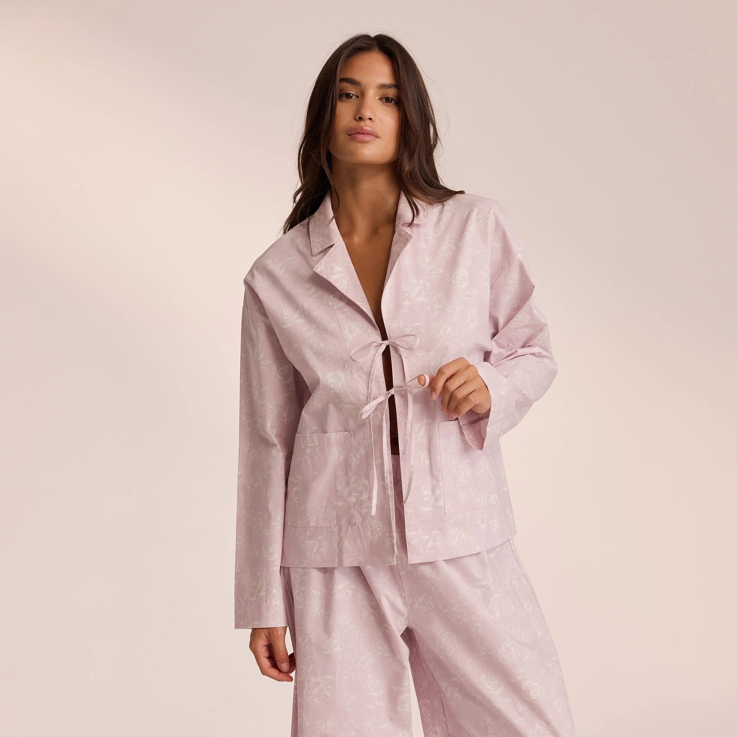 Cotton Pajama Shirt - Lilac | Lounge (US)