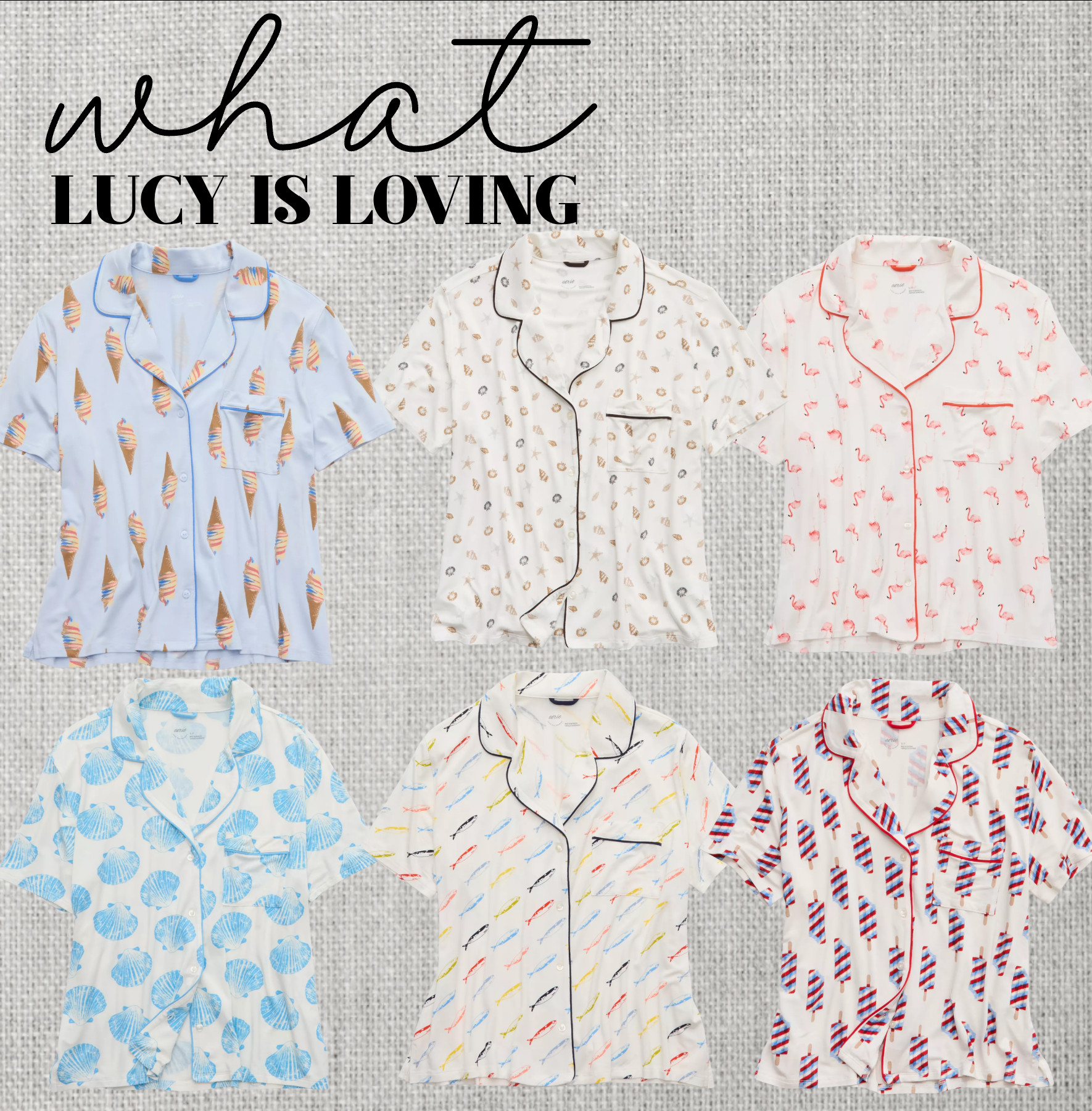 These are the BEST pjs!! Lucy and I love them SO much!! The tops are on sale for only $10, usually $34.9%!!! Going quick!!! 

 