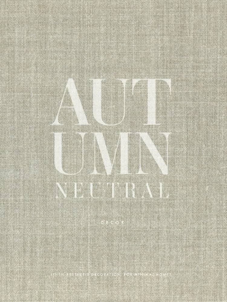 Autumn Neutral Decor - An Aesthetic Hard Cover Book for Display | Realistic Linen Fabric Design (... | Amazon (US)