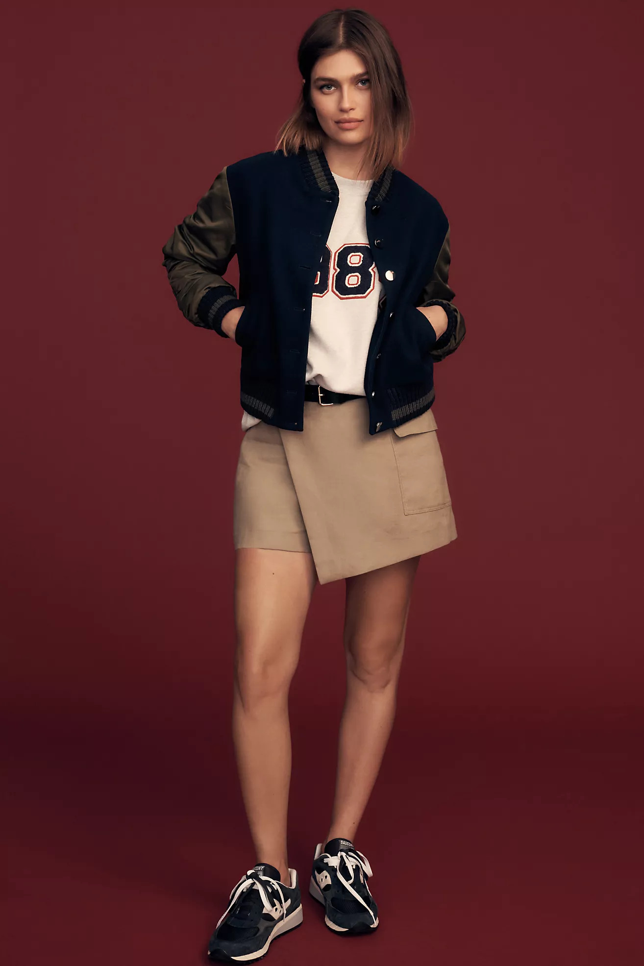 DOLAN Varsity Bomber Jacket | Anthropologie (US)