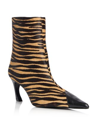 Women's Lexi Calf Hair Cap Toe Ankle Boots | Bloomingdale's (US)
