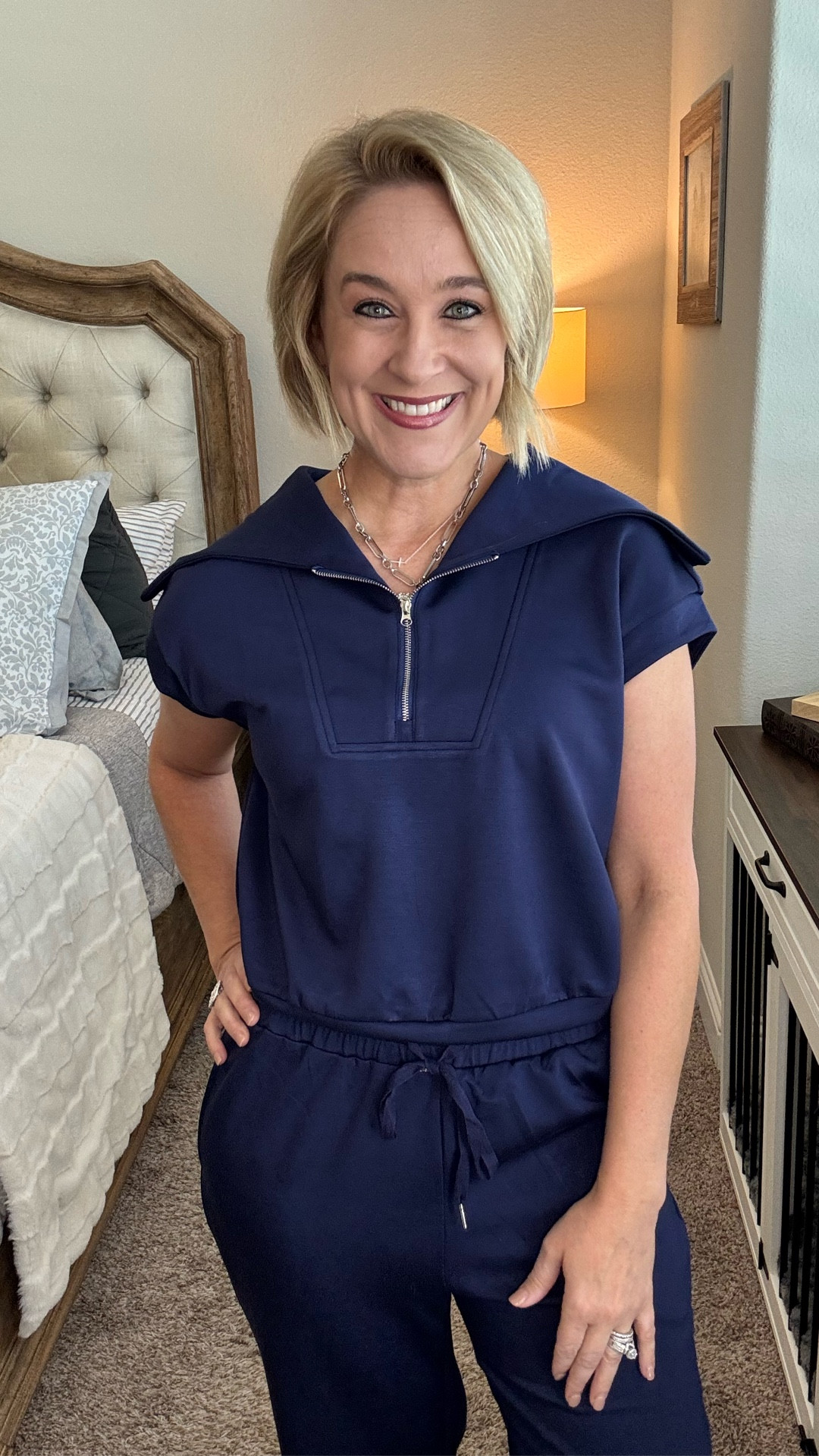 I LIVE for a good two piece set! Well this one is ready to take us right into fall. The SOFTEST material and it has stretchy pants! (Praise!) my favorite thing might be the price point -this Mom appreciates a fantastic piece that is not going to break the bank. This is a must have for your closet! 

#LTKOver40 #LTKFindsUnder100 #LTKStyleTip