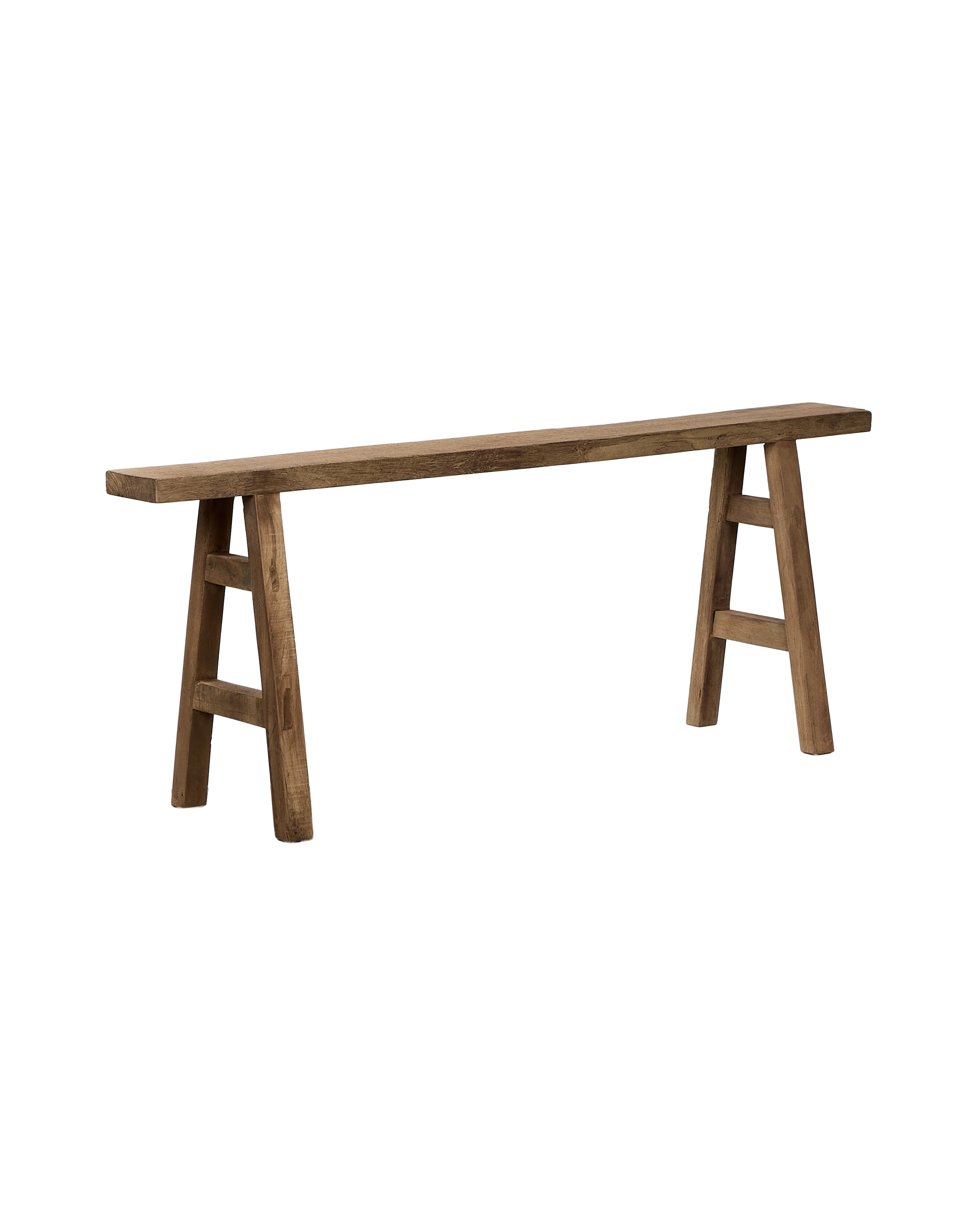 Skinny Reclaimed Wood Bench | Olive Ateliers
