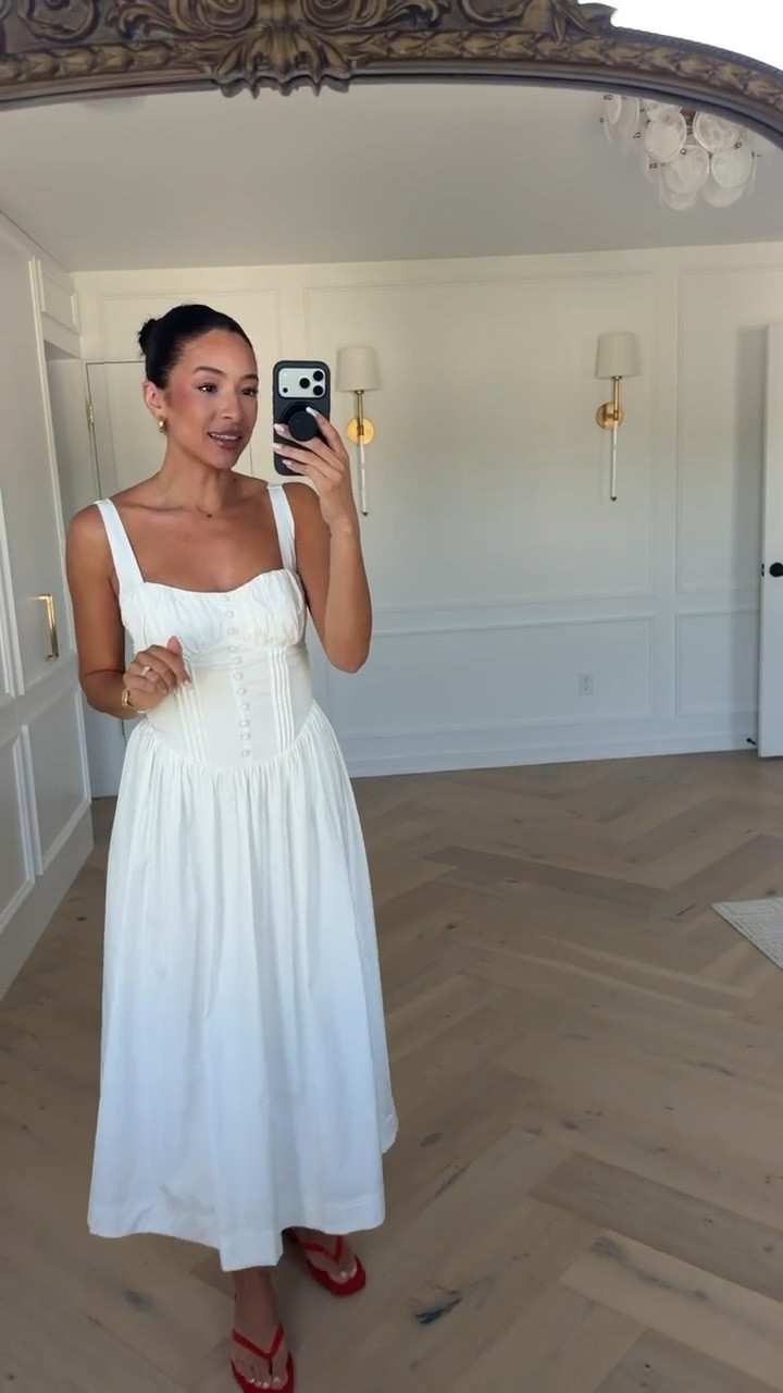Use code NENA20 to save 20% off orders $100+ 🤩 White dresses for summer are so chic and this one is perfection! Wearing size S midi dress

summer outfit, summer dress, white midi dress, white dress, bridal dress, mom outfit, postpartum outfit, anthropologie sale

#LTKSaleAlert