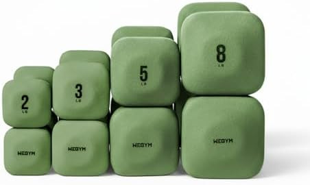 WeGym SafeGrip Dumbbells, Anti-Slip, Anti-Roll, Thick Handles, Free Weights, Square Dumbbells for... | Amazon (CA)
