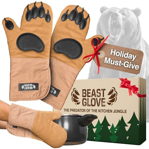Bear Paw | Beast Glove Oven Mitts | Bear Hands Oven Mitts | Kitchen Pot Holders Set | Heat Resistant Oven Mittens for Kitchen | Amazon (US)