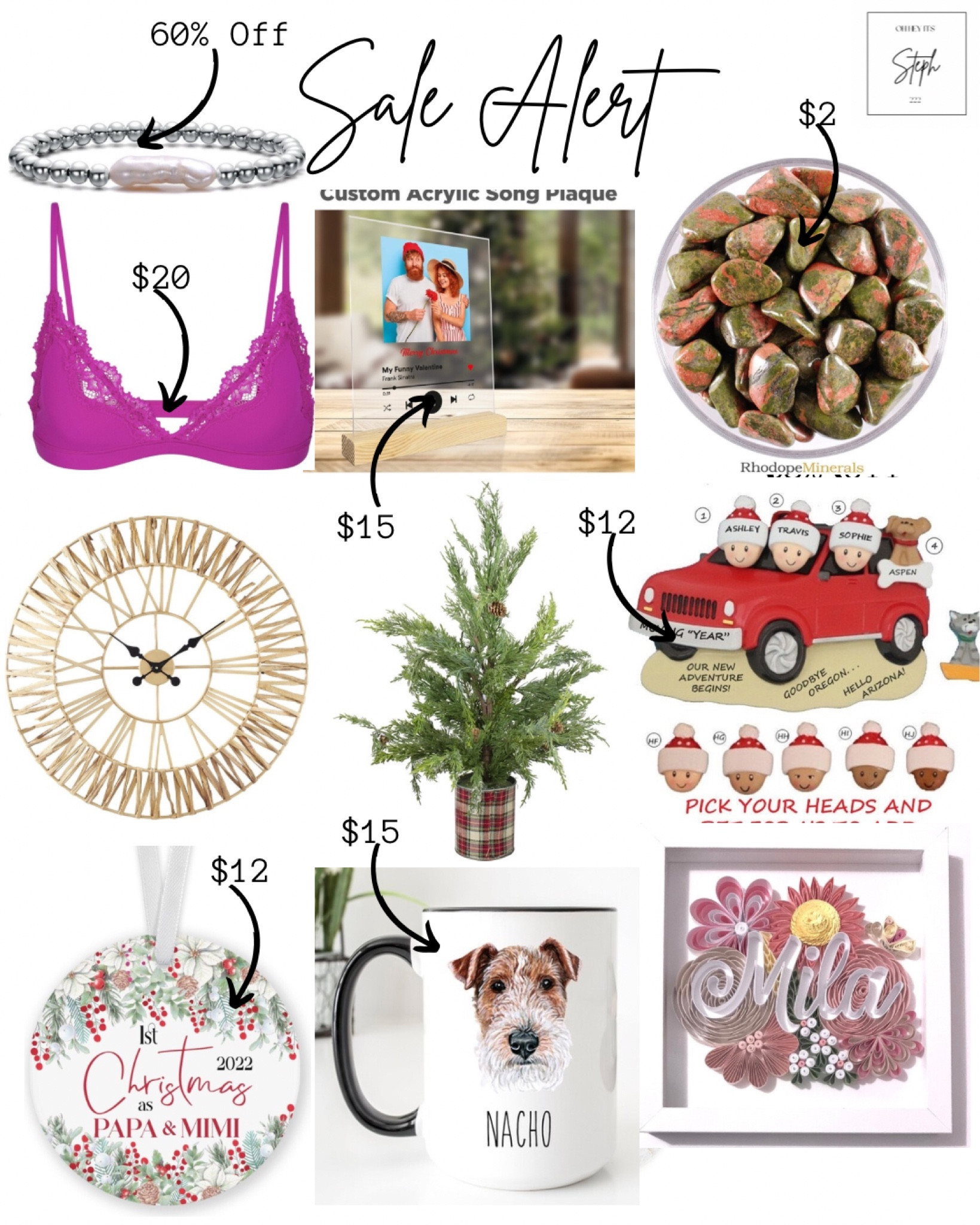 Sale alert best sales of the week



Papa & Mimi 1st Christmas ornament, Etsy, Russell terroir mug, personalized paper wall art, Gold Seagrass Round Wall Clock, rue la la, 24" Iced Cedar Artificial Christmas Tree, Amazon, Family 3 Our 1St Christmas Moving ornament, skims bralette, Personalized Music Glass Plaque, Unakite Tumbled Stone, Rachel Glauber Bracelet

#LTKFindsUnder100 #LTKStyleTip #LTKHome