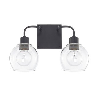 Tanner 2-light Bath/Vanity Fixture (Matte Black) | Bed Bath & Beyond