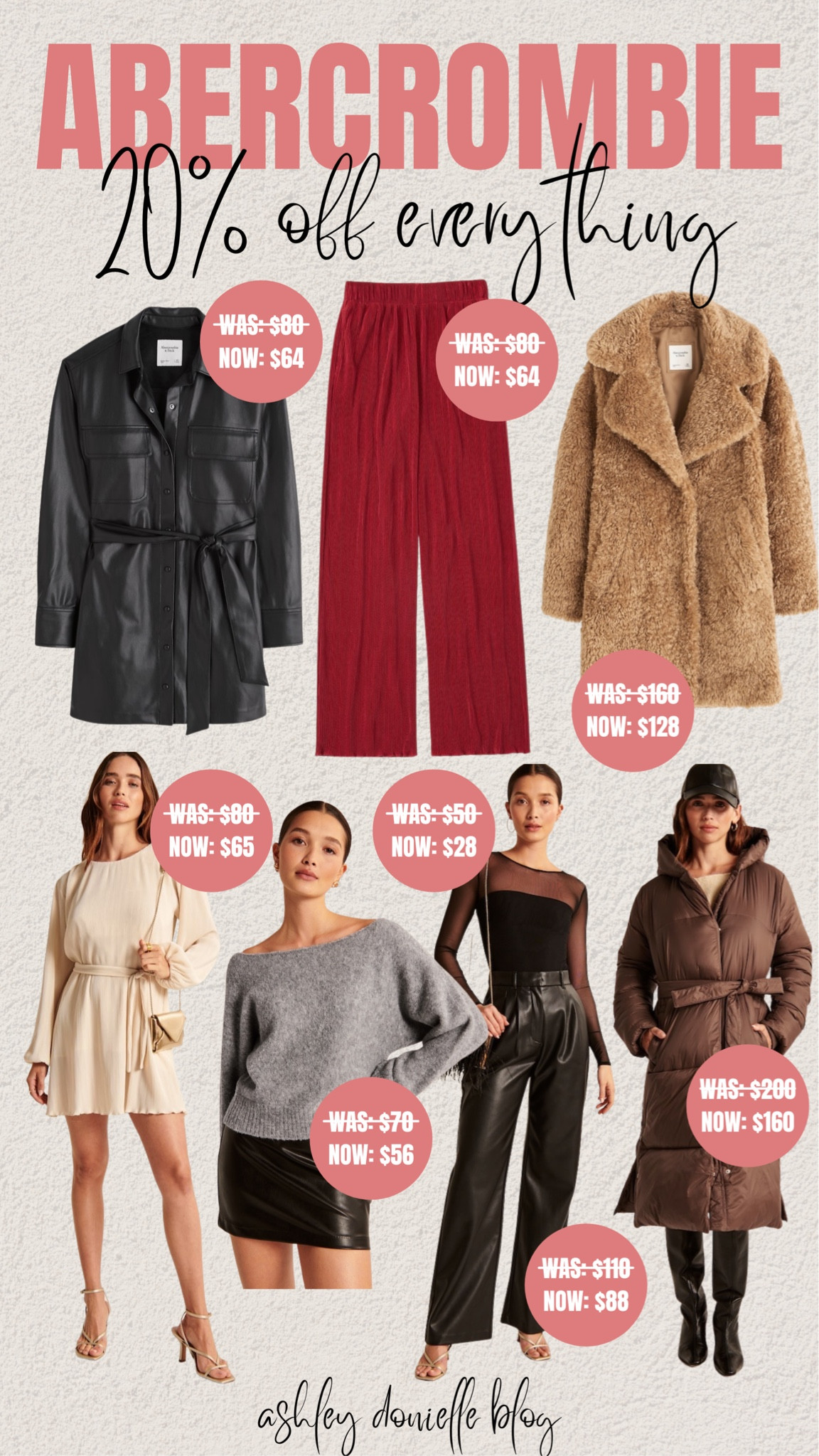 20% off everything at Abercrombie!

Leather dress, wrap dress, teddy bear jacket, flare pants, puffer jacket, bodysuit, leather pants, sweater 

#LTKSeasonal #LTKfit #LTKstyletip