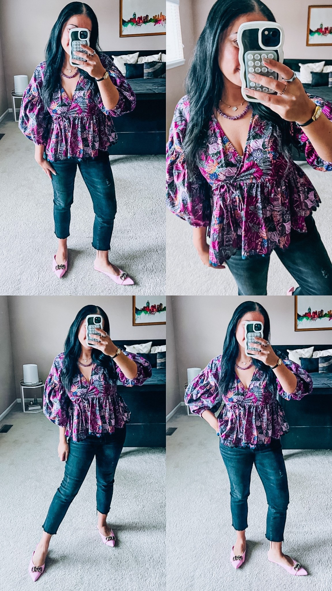 Statement top
Puff sleeve top
Cropped denim
Pop of pink
Amethyst necklace 

#LTKootd #LTKSaleAlert #LTKgrwm