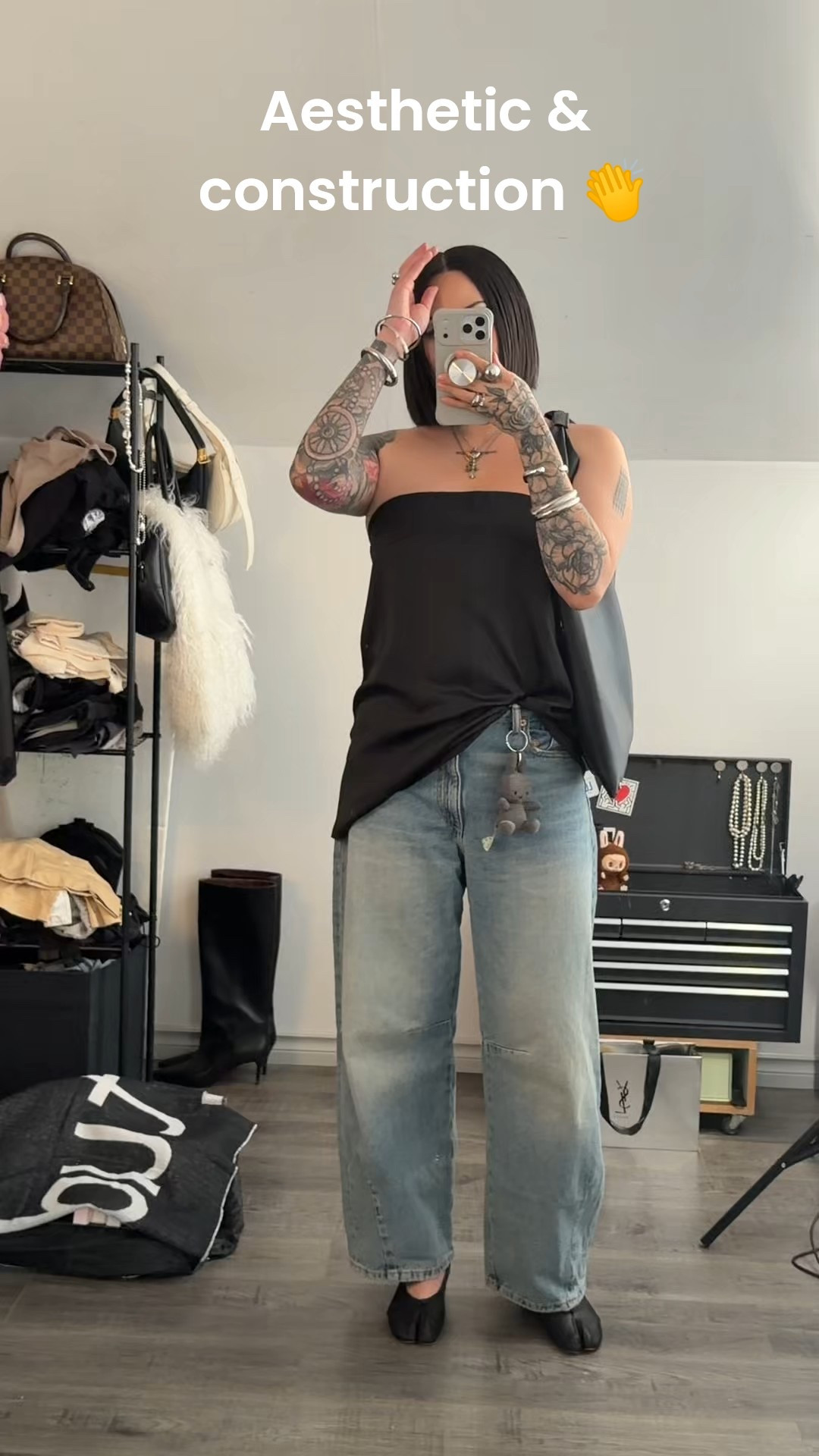 I’ve been wearing this zara bandeau tube top a lot. It has a satin finish that my skin loves. Feels and looks simple, chic, luxurious. The best thing? It doesn’t slip, tug, roll, or fall. Theres a couple of secure stitches and additions to this top that is thoughtful. It has a corset style hook & eye inner bandeau, notches on the side to prevent slips and rolls, and an extra inner band to keep it in place. This is one of my favourite tops. It can be worn up or down, flowy or tucked in. True to size. 
#outfitideas #casualoutfit 

#LTKootd #LTKMidsize #LTKFindsUnder50