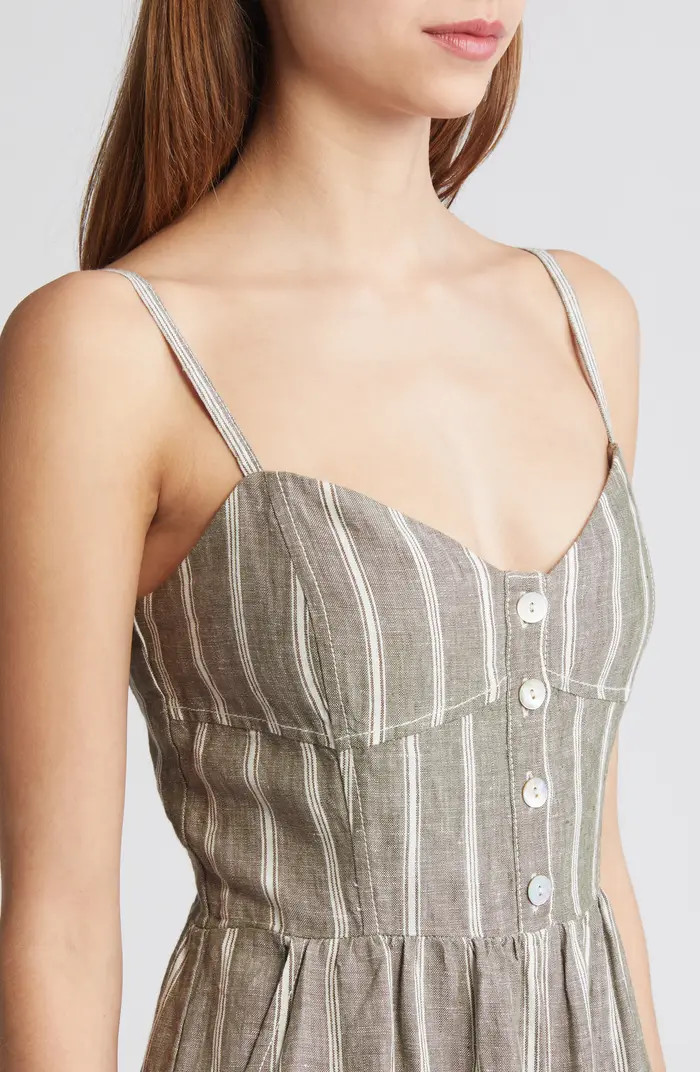 Sleeveless Wide Leg Linen Jumpsuit | Nordstrom