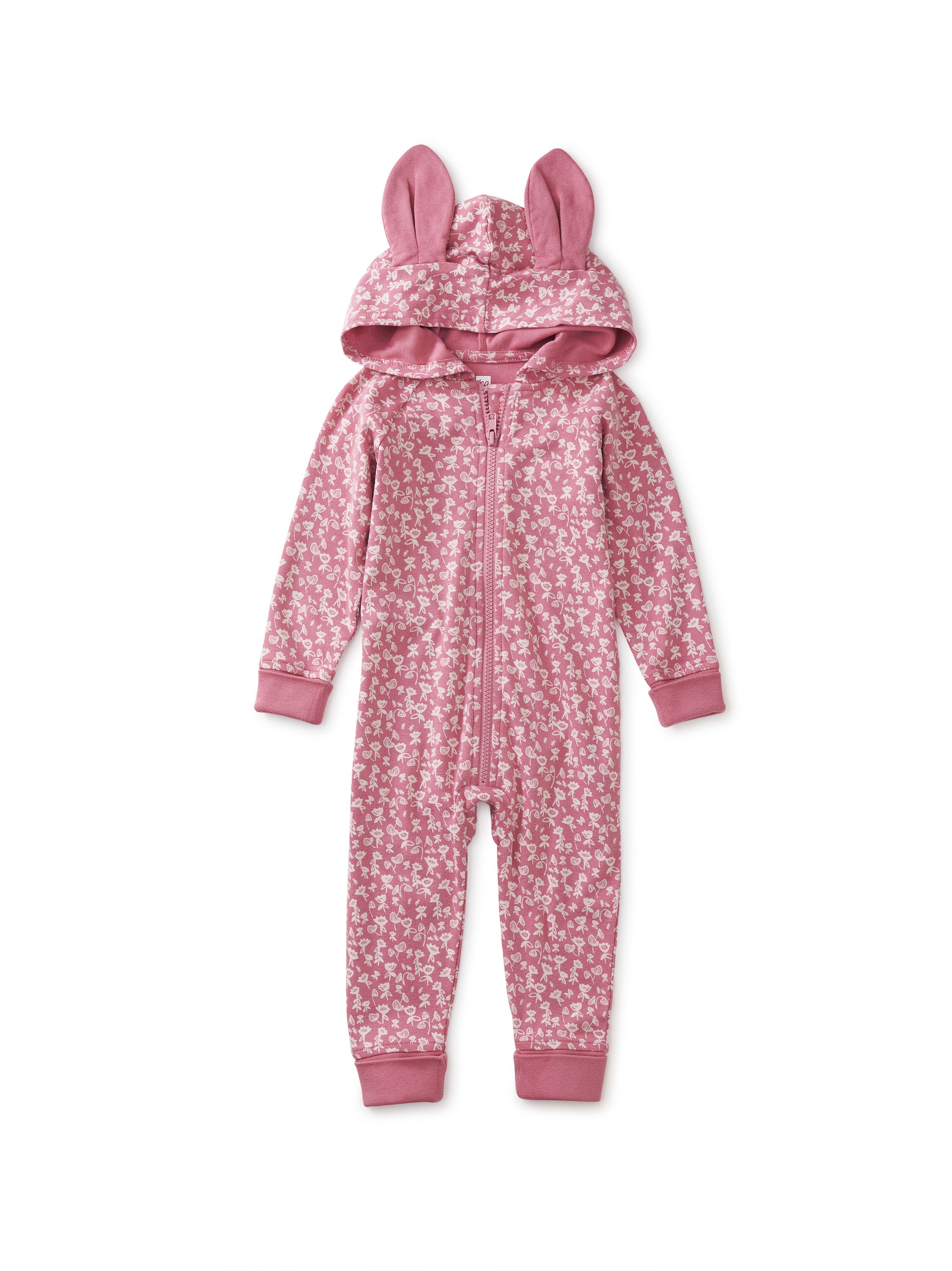 Bunny Ears Hooded Baby Romper | Tea Collection