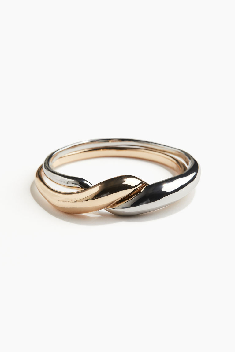 H & M - Intertwined Bangle Bracelet - Silver | H&M (US + CA)