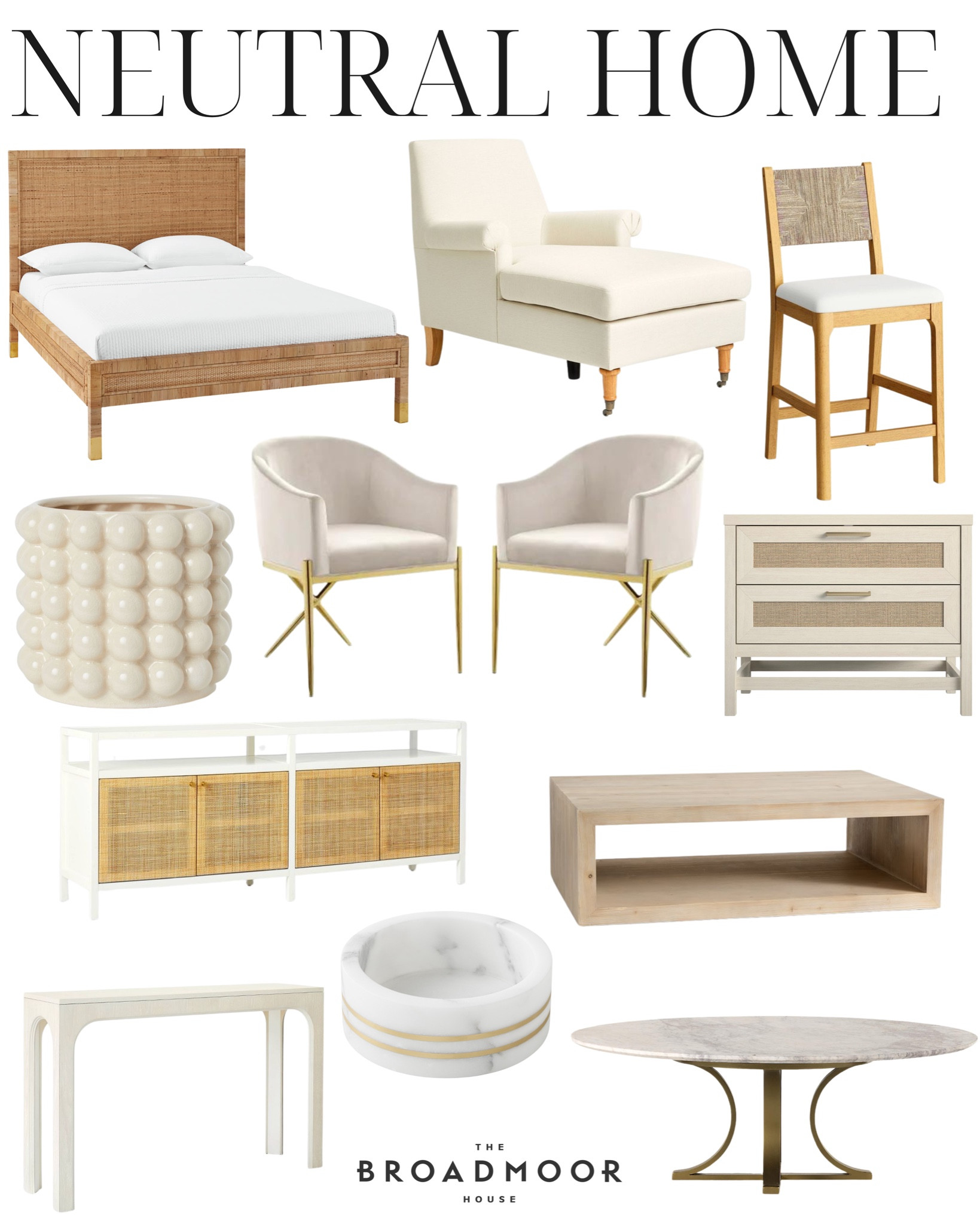 Neutral home, rattan furniture, cane furniture, armchair, counter stool, dining chair, bar stool, home decor, media console, coffee table 

#LTKFind #LTKstyletip #LTKhome