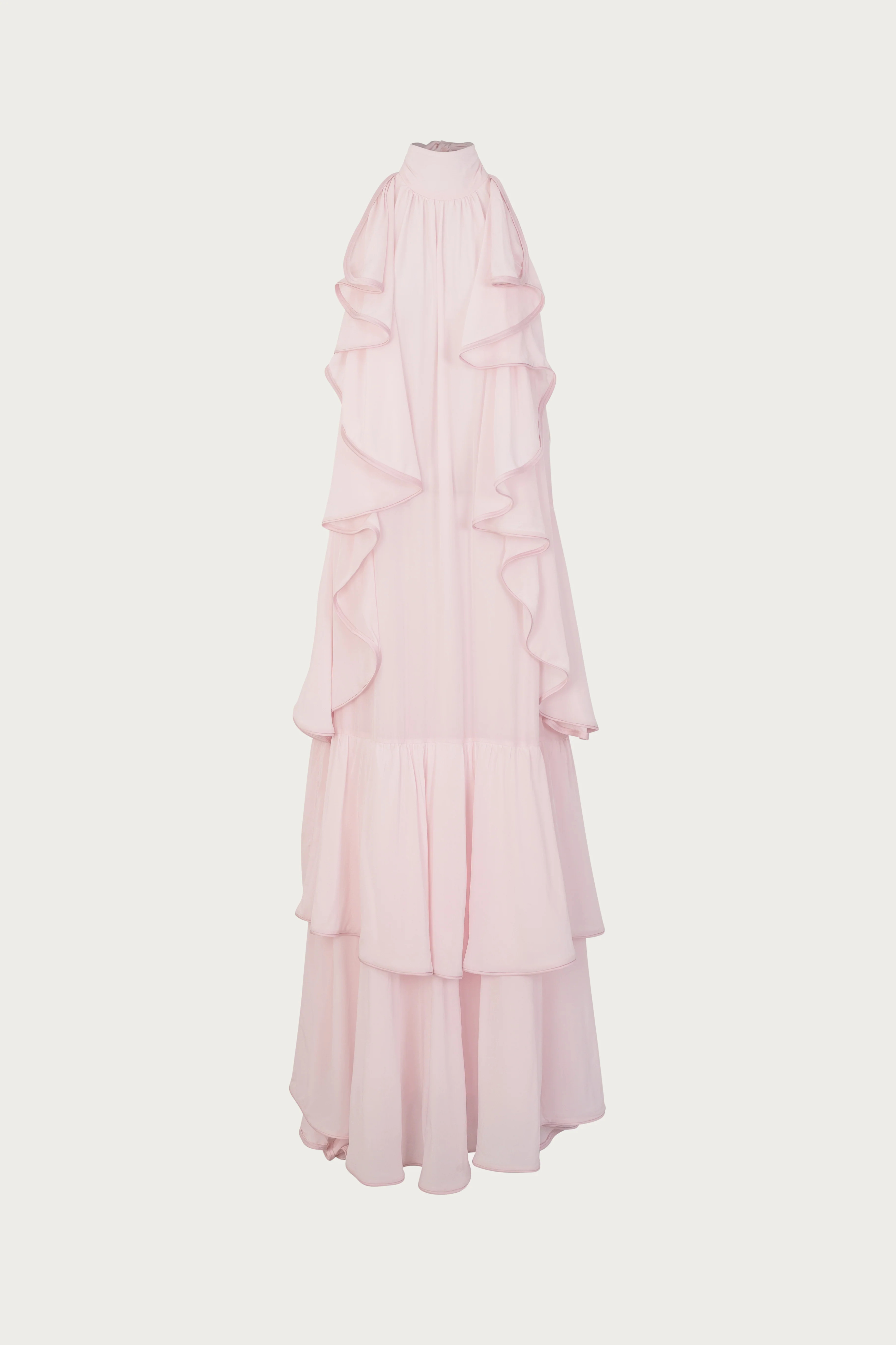 Layered Chiffon Gown (Pale Pink) | SAME
