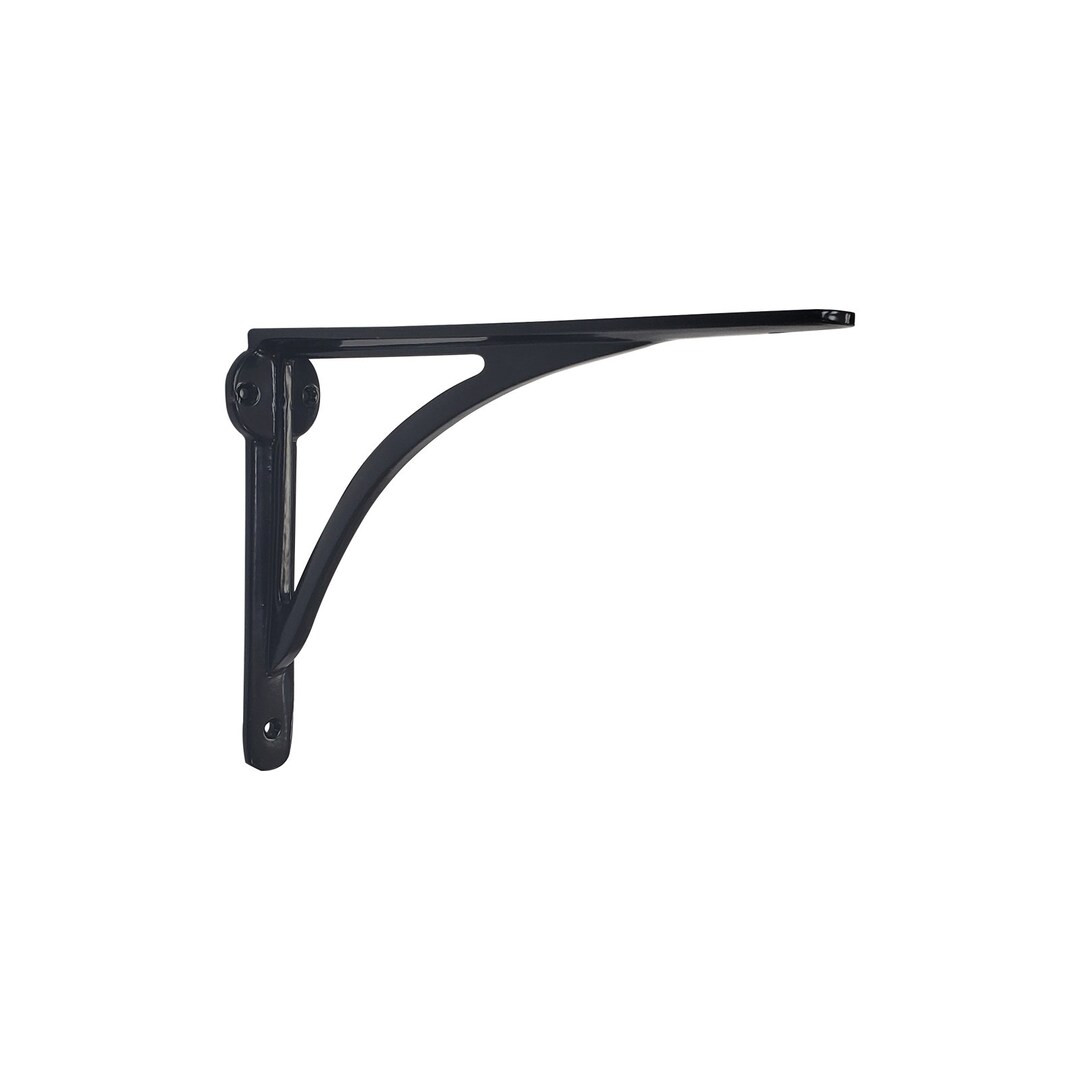 Black Cast Iron Shelf Brackets- Book Shelf, Corner, Wall, Garage Storage & Kitchen Cabinet, Small... | Etsy (US)