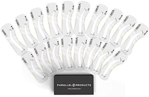 Parallel Products - Eyebrow Stencils - The Complete Reusable Brow Stencil Kit (18 Count) | Amazon (US)