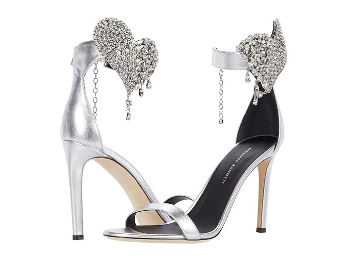 Giuseppe Zanotti E000139 (Silver) Women's Shoes | Zappos
