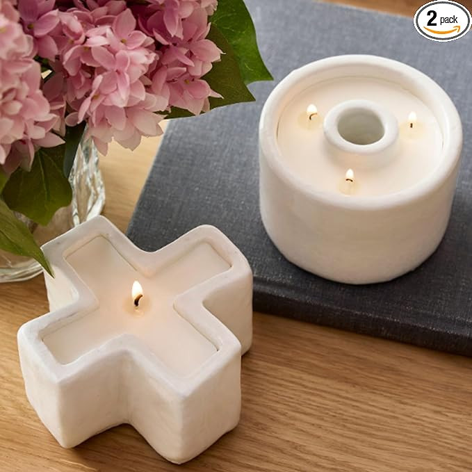 2 Pack Valentines Day Soy Candles with Retro Glass Jar XOXO Candles Romantic Valentines Day Table... | Amazon (US)