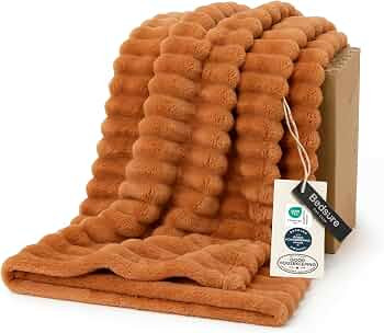 Bedsure Soft Burnt Orange Throw Blanket for Couch Decor Gifts 50"x60" | Amazon (US)