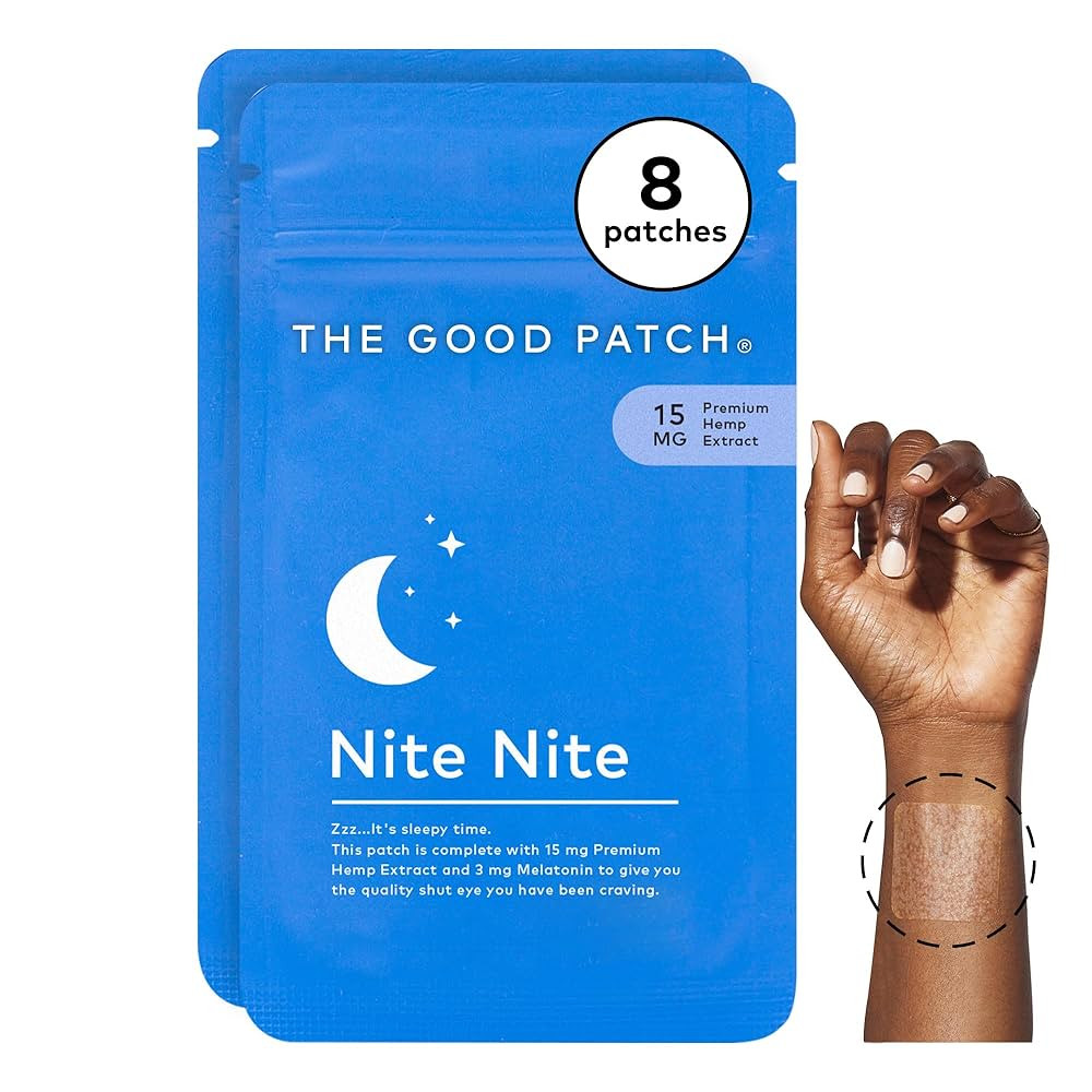 The Good Patch Nite Nite Sleep Patch Support with Hemp and Melatonin, Sustained Release, Natural ... | Amazon (US)