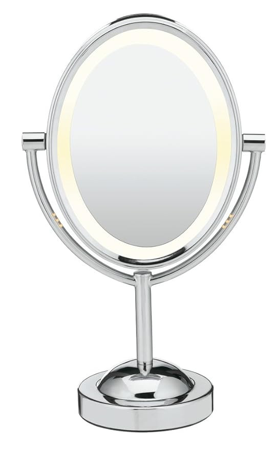 Conair Reflections Double-Sided Incandescent Lighted Vanity Makeup Mirror, 1x/7x magnification, P... | Amazon (US)
