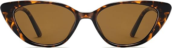 Narrow Small Retro Polarized Cat Eye Sunglasses for Women Trendy Driving Glasses | Amazon (US)