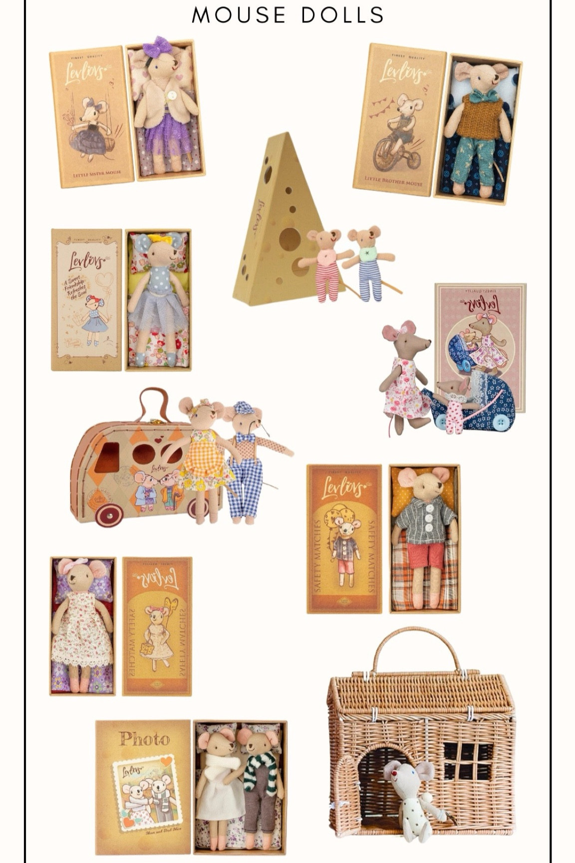 Mouse dolls from Levlov in Amazon 🐭

#LTKKids #LTKGiftGuide #LTKHoliday