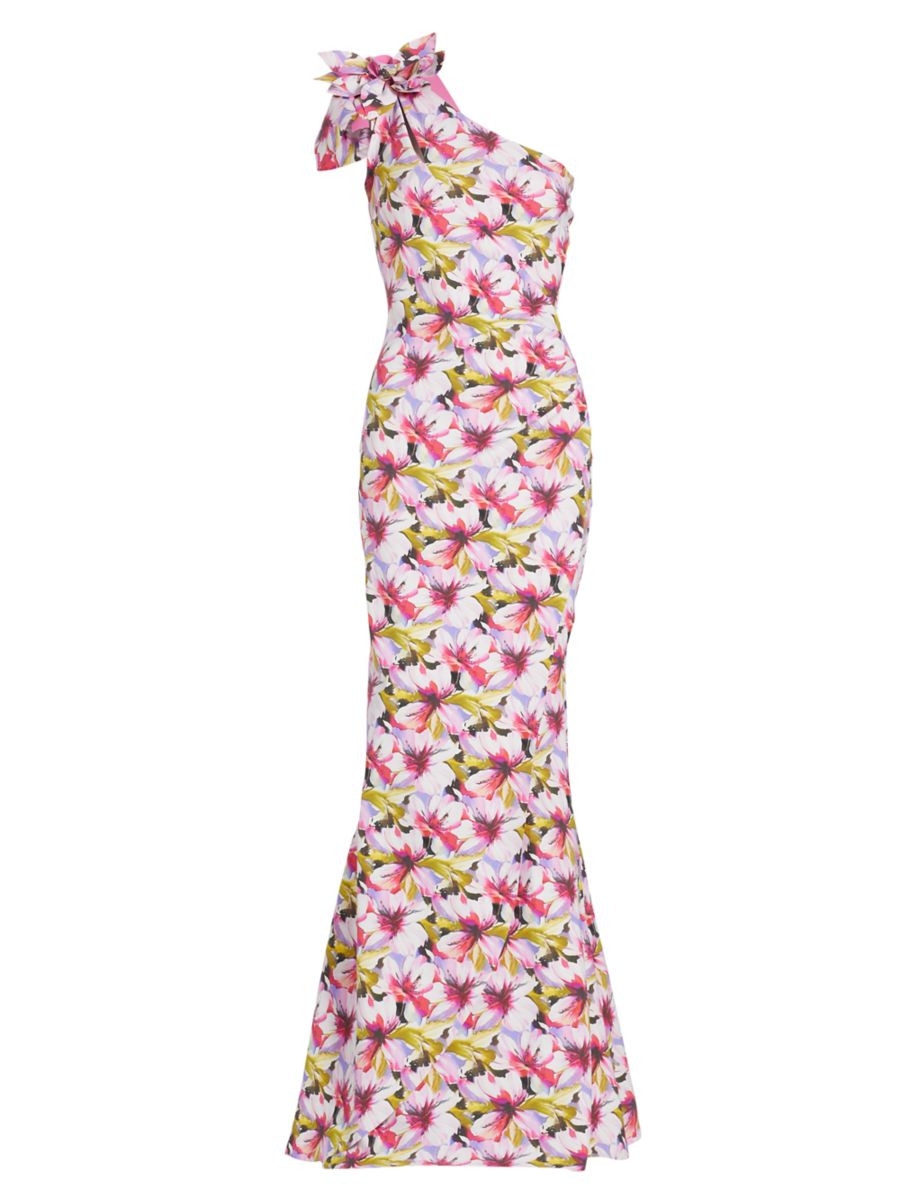 Gosia Floral One-Shoulder Gown | Saks Fifth Avenue