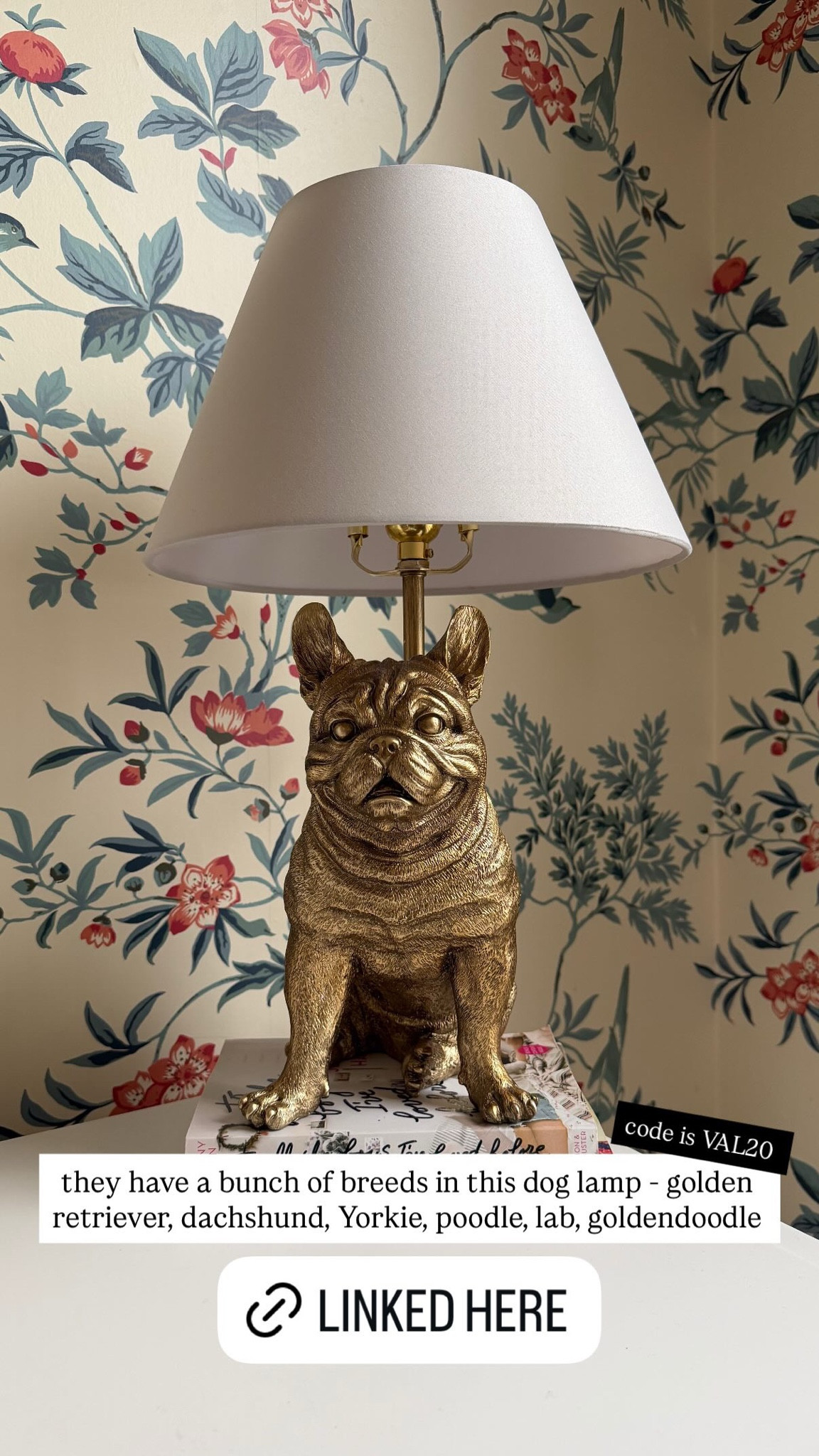 they have a bunch of breeds in this dog lamp - golden retriever, dachshund, Yorkie, poodle, lab, goldendoodle

use code VAL20

#LTKHome #LTKSpringSale #LTKSaleAlert