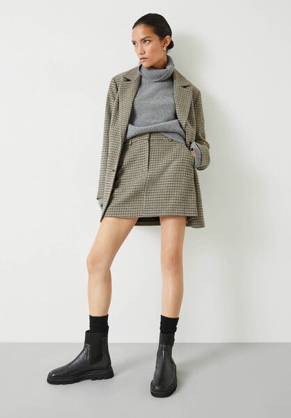 Esmae Checked Mini Skirt | Hush UK