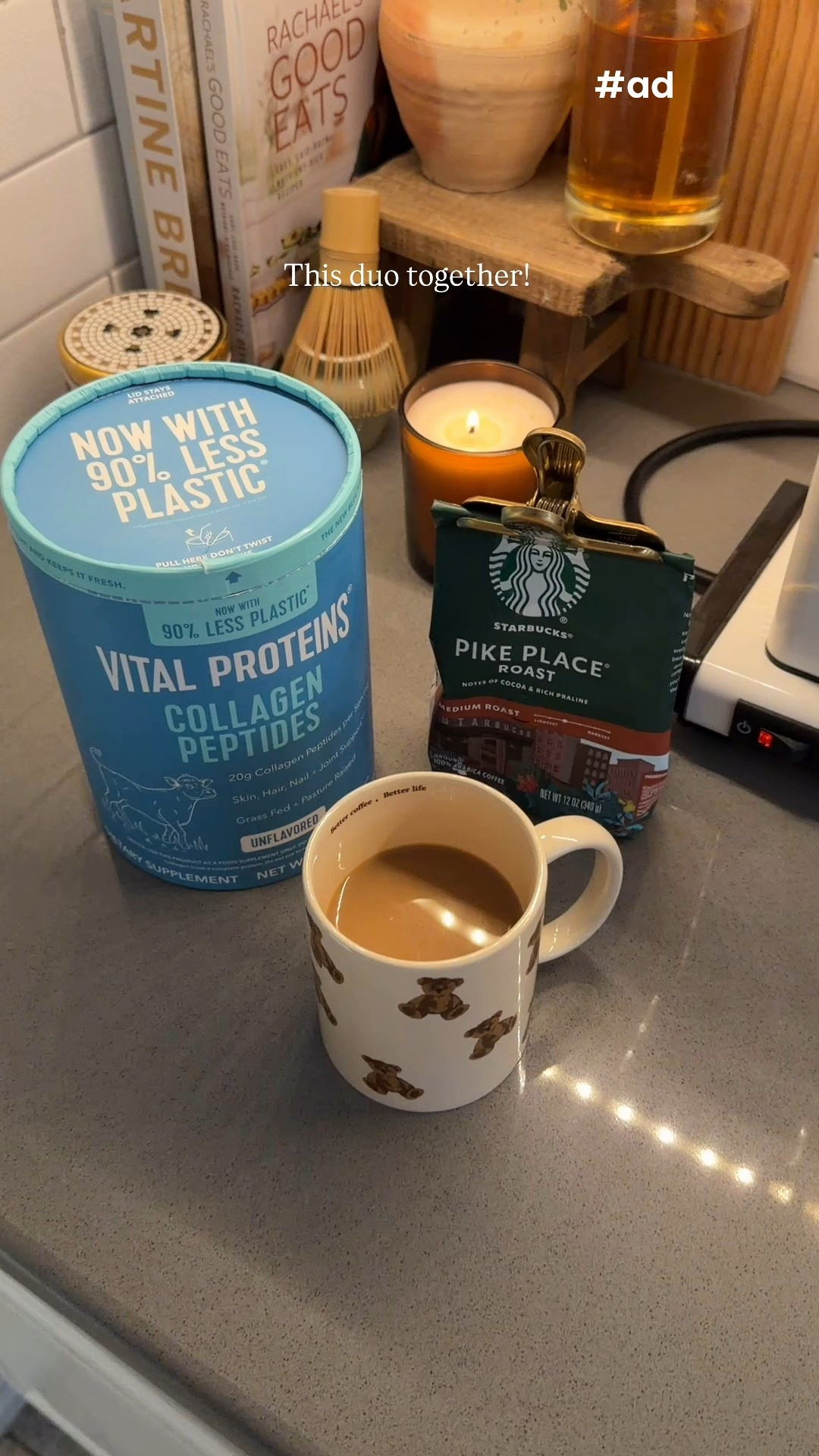 #VitalPartner #ad The perfect duo to get you out of bed @starbucks + @vitalproteins. @target #Starbucksathome, #TargetPartner, #Target  