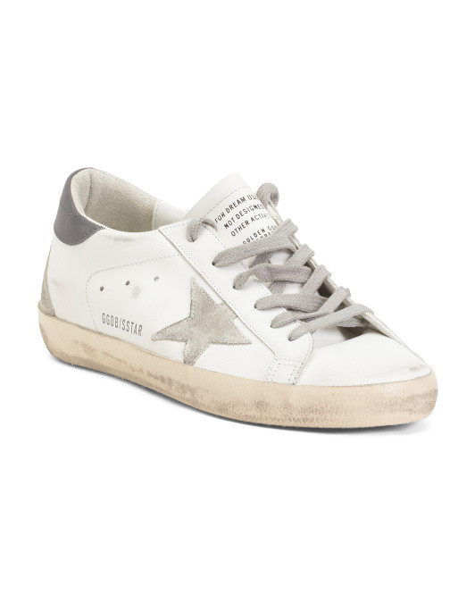 Made In Italy Leather White Sneakers | TJ Maxx