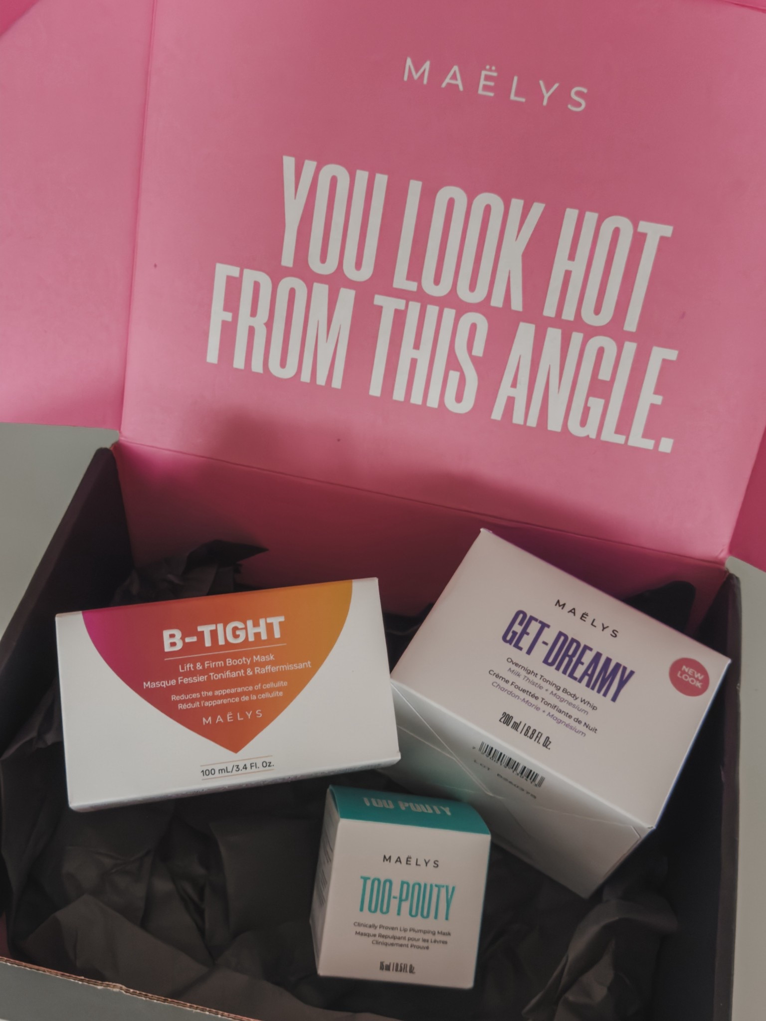 A recent PR package from @maelys featuring their b-tight lift and firm mask, too-pouty lip plumping mask and the get dreamy toning whip. 

So excited to try out these products and try more from their site! 

Body cream, body care, self care, Mother’s Day gift, teen girly gift, shop the find! 

#LTKOver40 #LTKMothersDay #LTKSaleAlert