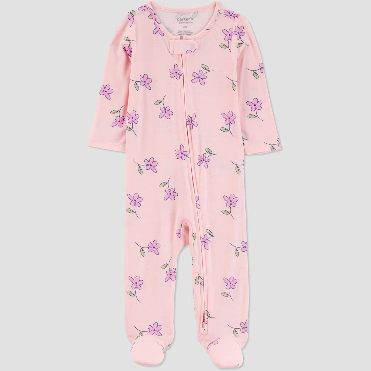 Carter's Just One You® Baby Girls' Comfy Soft Floral Sleep N' Play - Pink | Target