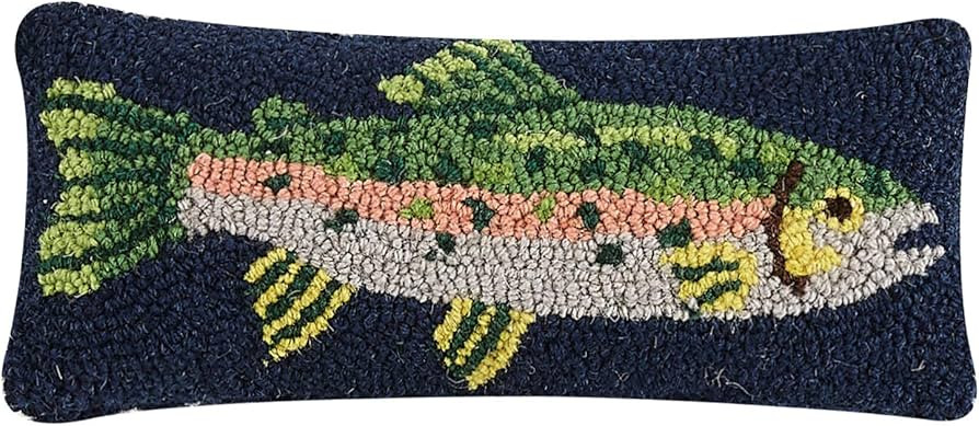 Peking Handicraft 30TG462C05OB Blown Filled Hook Throw Pillow, 12-inch Length, Wool and Cotton (T... | Amazon (US)