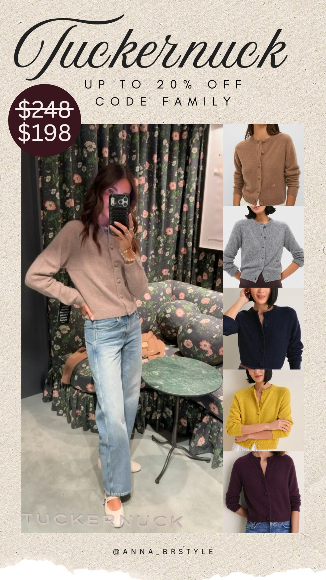 Tuckernuck up to 20% off code FAMILY. Cashmere cardigan size XS.

#LTKSaleAlert #LTKOver40