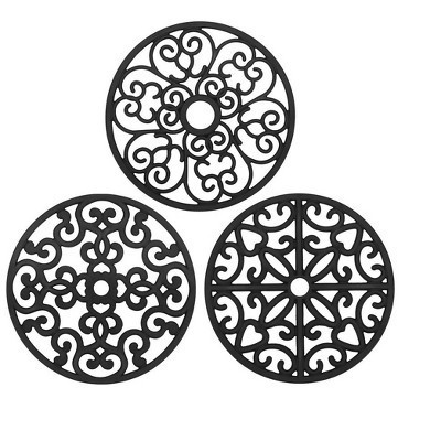 Itopfox 3PCS Silicone Trivet Mat - Flexible Non-Slip Heat Resistant Kitchen Trivets Set for Hot Dishes, Table, Countertop | Target