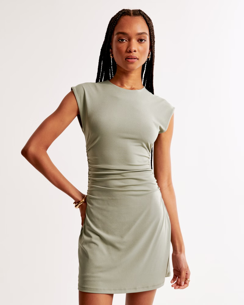 Women's Short-Sleeve Stretch Mini Dress | Women's Dresses & Jumpsuits | Abercrombie.com | Abercrombie & Fitch (US)