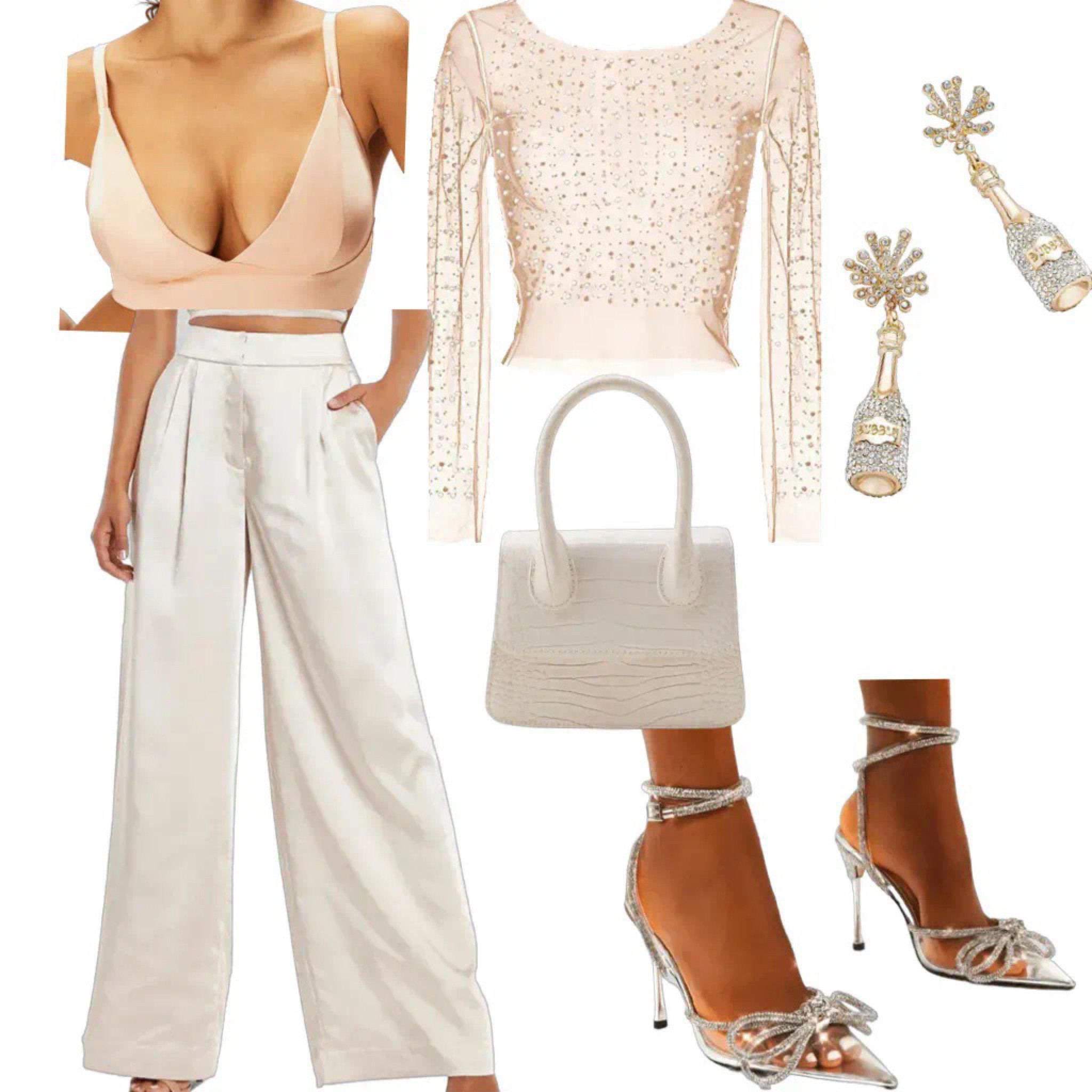 Engagement party outfit that’s not a dress!


Satin pants. Wide leg pants. Satin tailored pants. Mesh top. Pearl mesh top. Pearl top. Earrings. Earring. Bow heels. Clear heels. Mini purse. Micro purse. Holiday party outfit. Bridal outfit. Engagement outfit. Engagement party outfit. Champagne. Holiday.

#LTKHoliday #LTKstyletip #LTKunder100