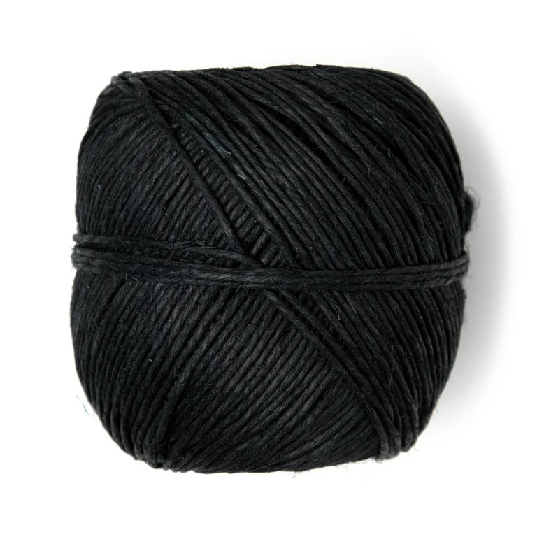 Cousin DIY 20lb Natural Polished Thin Hemp Twine, Crafting/Jewelry, Black, 300ft Roll | Walmart (US)