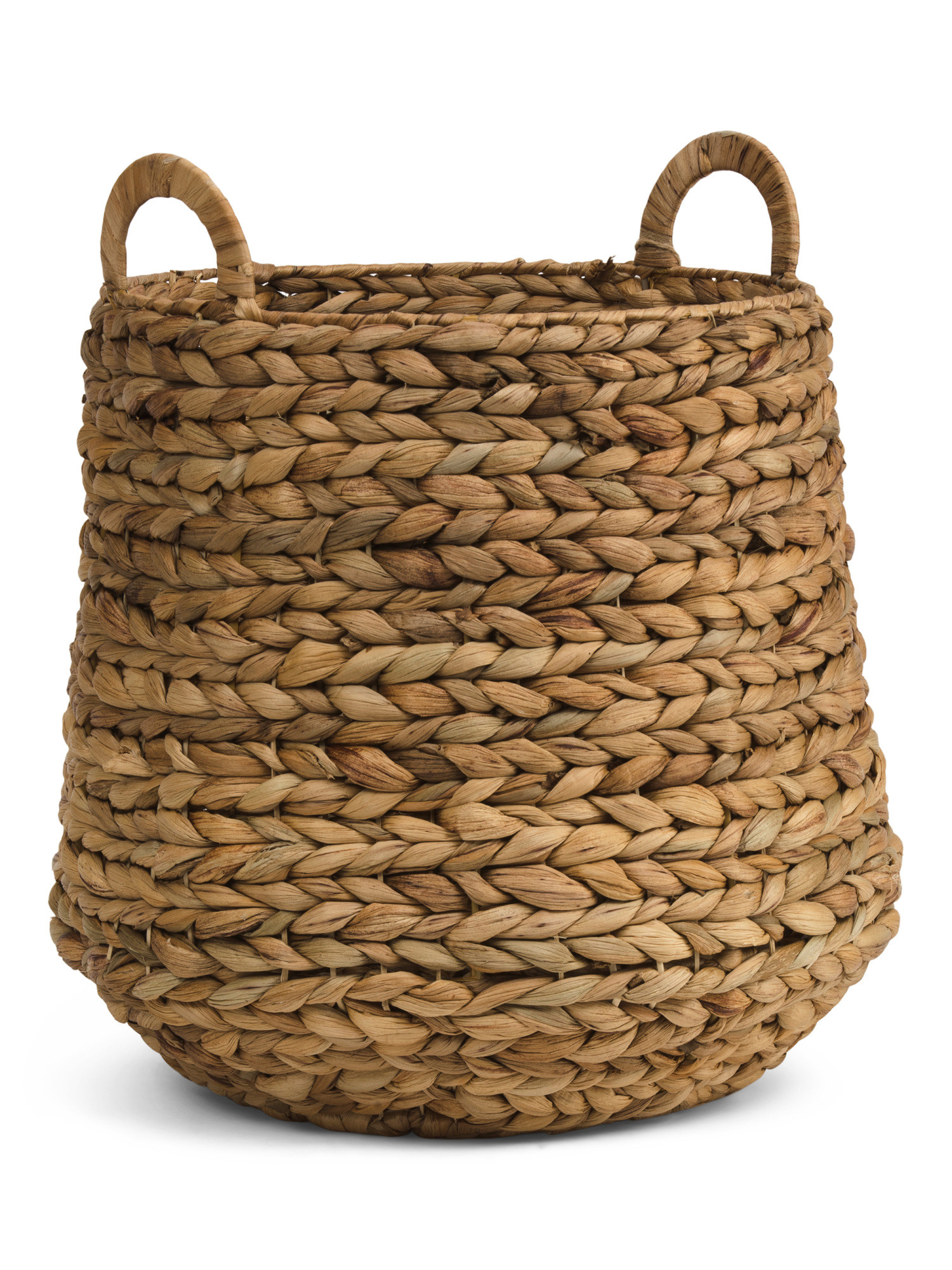 Bloated Basket With Ear Handles | TJ Maxx