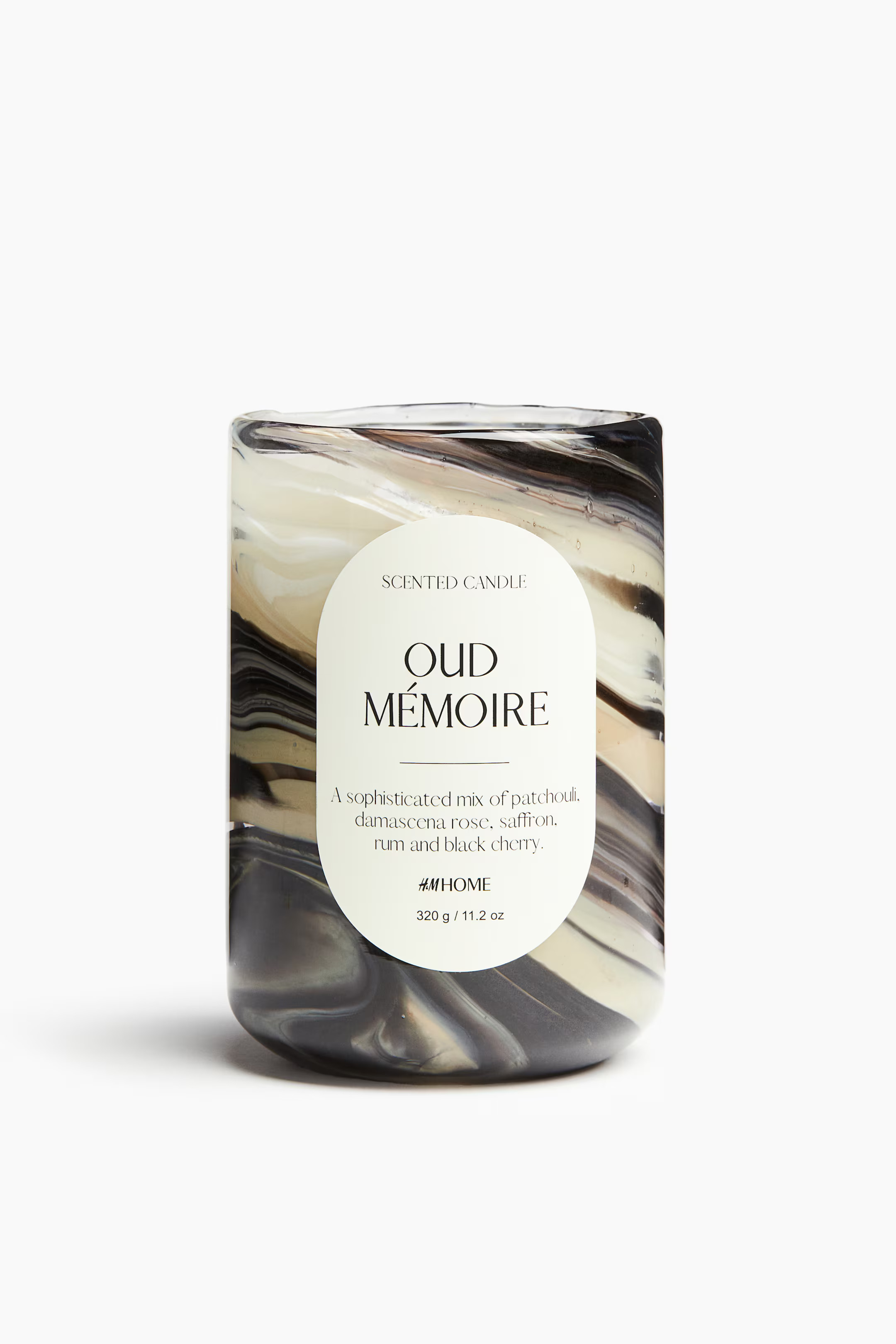 Scented Candle in Glass Holder - Black/Oud Mémoire - Home All | H&M US | H&M (US + CA)