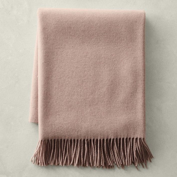 European Solid Cashmere Throw | Williams-Sonoma