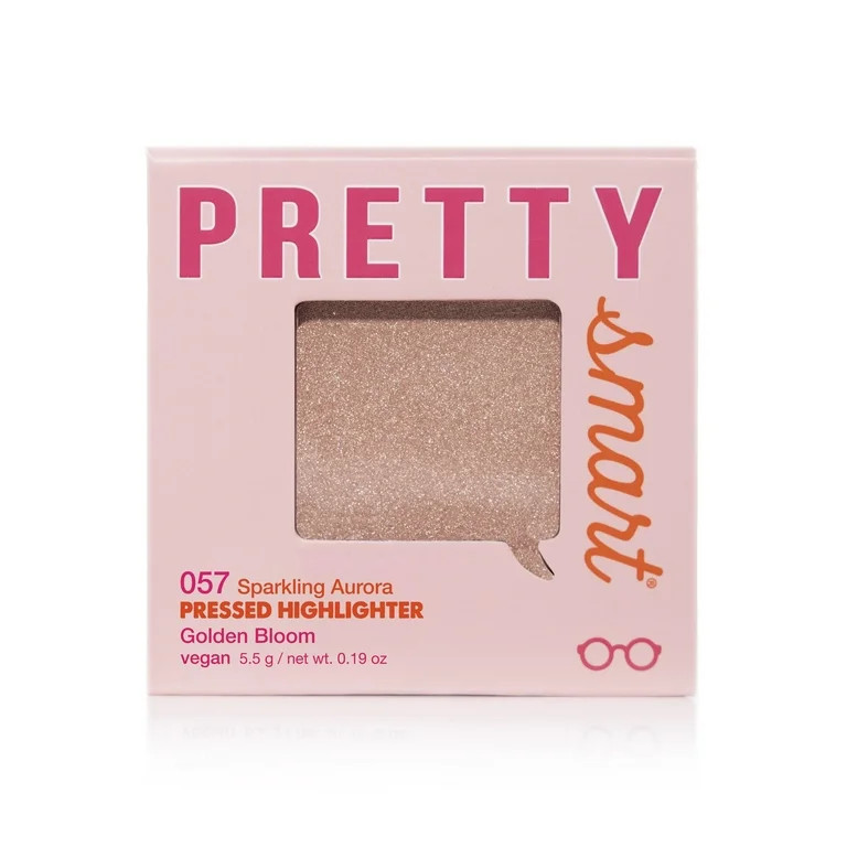 Pretty Smart Sparkling Aurora Pressed Highlighter , Golden Bloom, 5.5g - Walmart.com | Walmart (US)