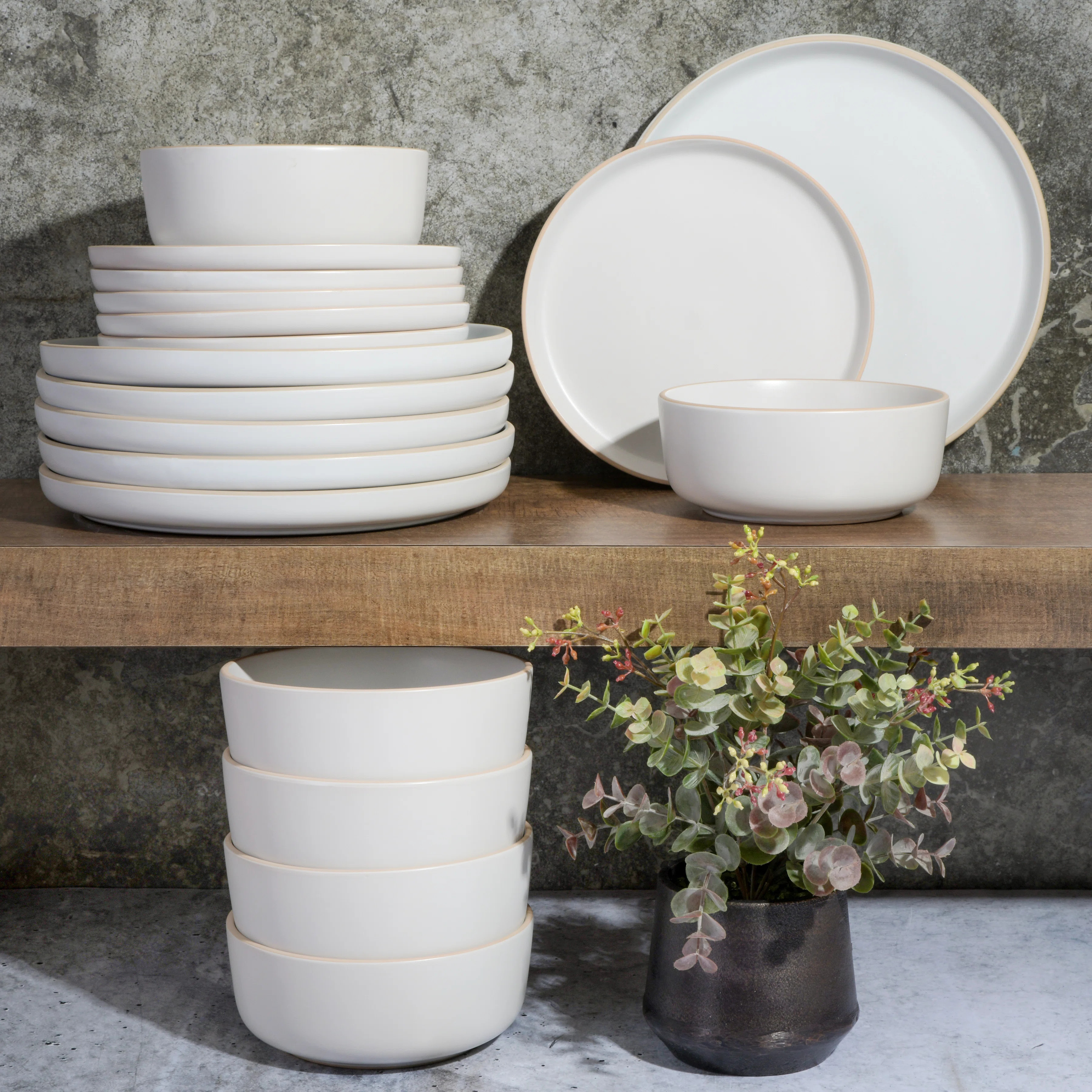 Gibson Soho Lounge Matte 18 Piece Dinnerware Set, Service for 6 | Wayfair North America