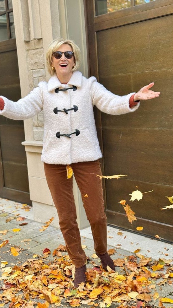 Cozy season essentials ❄️✨
This Sherpa jacket paired with corduroy pants and suede booties is my go-to for that perfect mix of warmth, texture, and effortless style. Because when it’s chilly out, comfort and chic can totally go hand in hand 🖤

#LTKootd #LTKSeasonal #LTKOver40